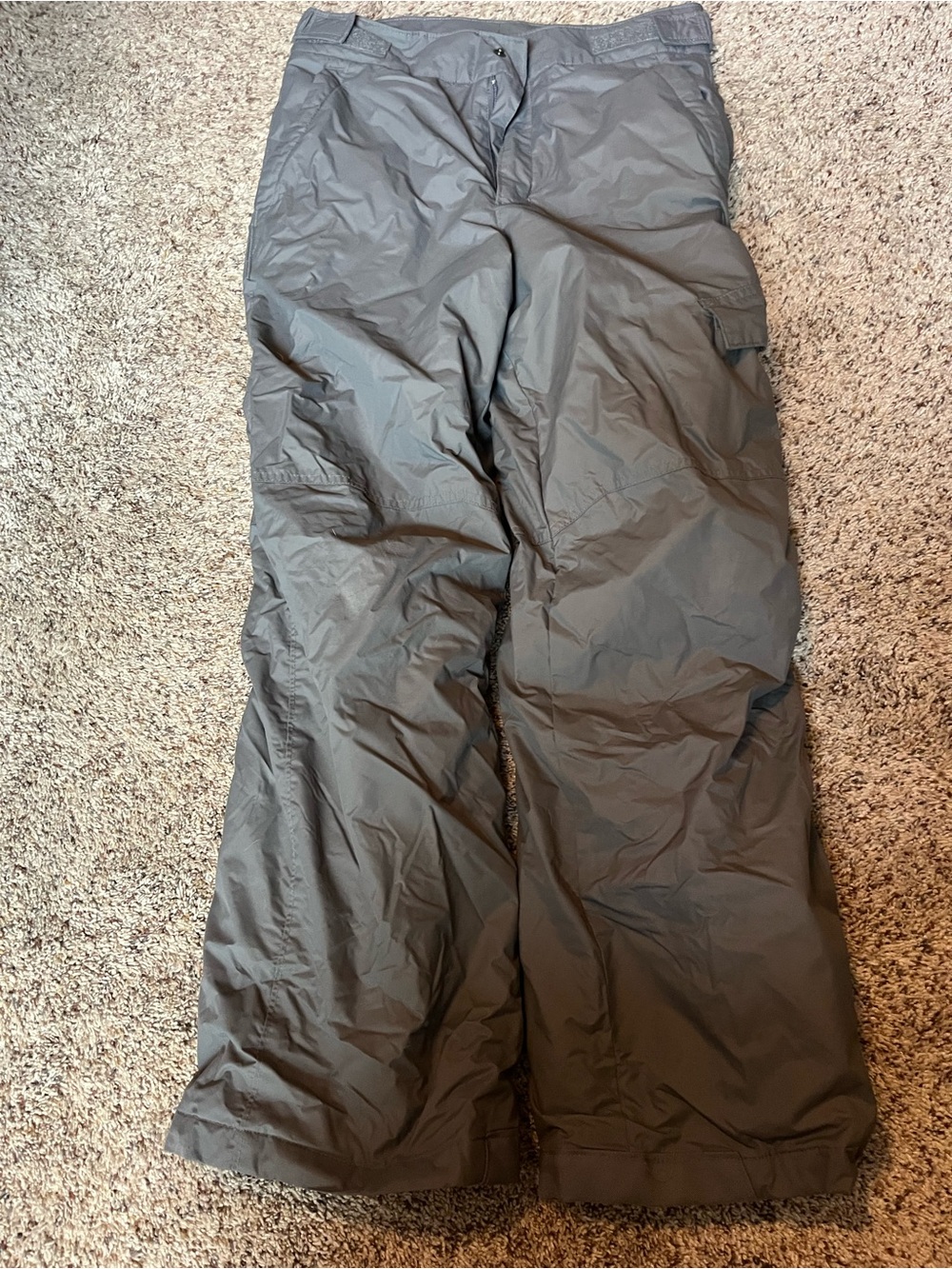 Columbia Boys Gray Cargo Snow Pants